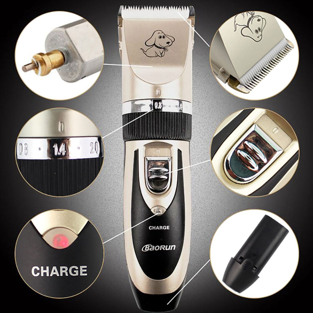 Ariseva Cordless Rechargable Pet Hair Trimmer 3mm 6mm 9mm 12mm