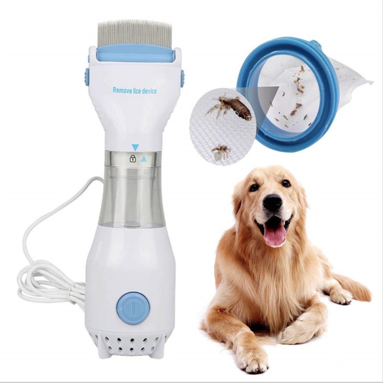 Pet Comb Flea Comb Electric Lice Removal To Remove Lice Eggs Dog Physical Cleaning Tool Pet Lice Catcher