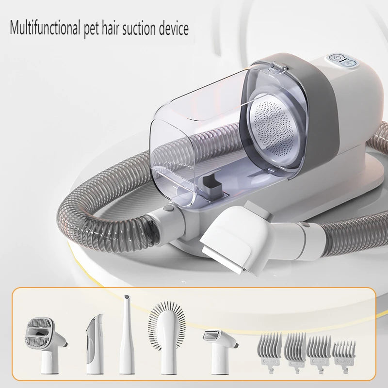Ariseva 5-in-1 Pet Grooming Multifunctional Vacuum for Trimming/Combing/Shearing/Cleaning/Suction