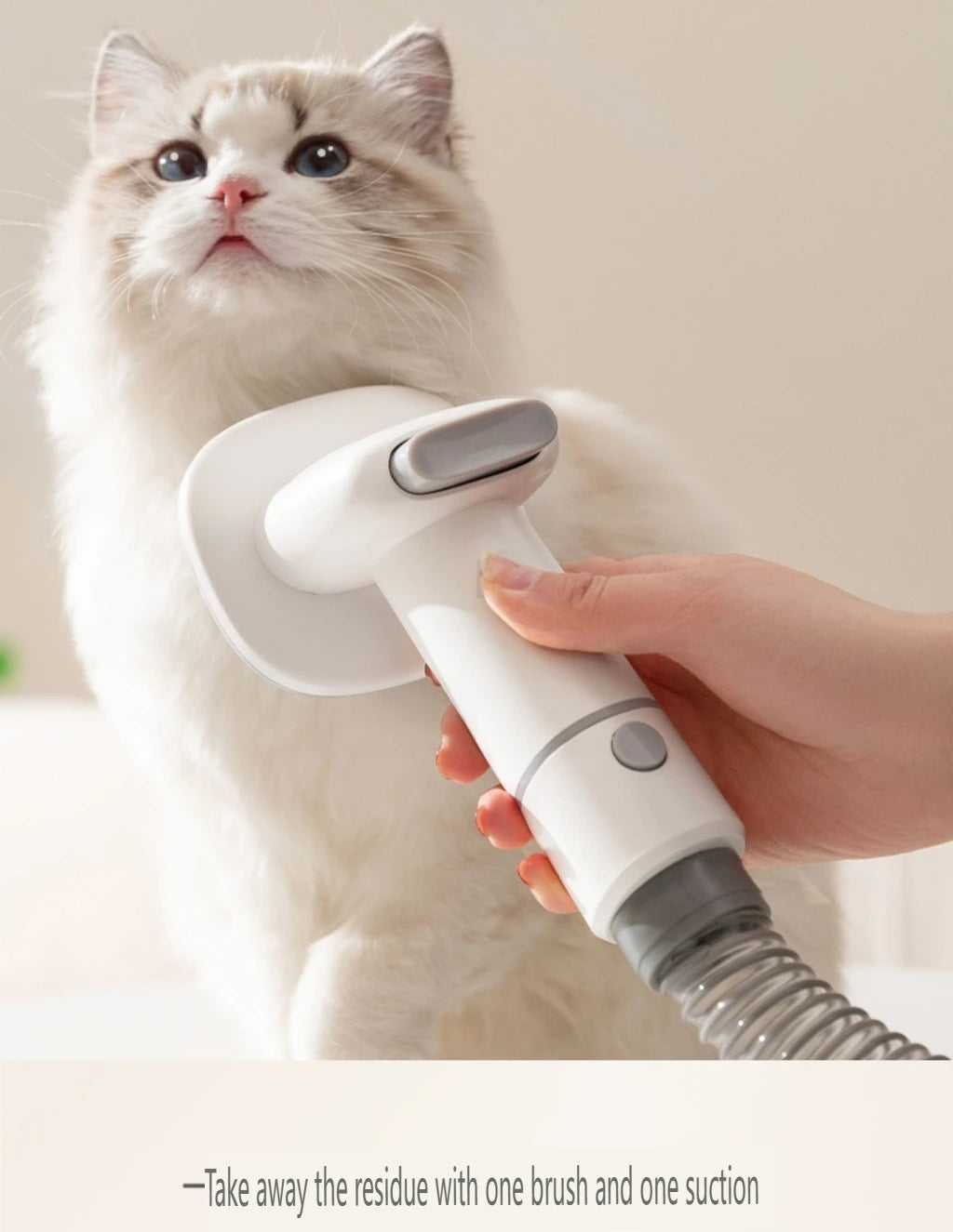 Ariseva 5-in-1 Pet Grooming Multifunctional Vacuum for Trimming/Combing/Shearing/Cleaning/Suction