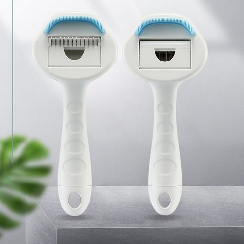 3 in 1 Dense Tooth Comb Dog Cat Hair Shedding Brush Pet Hair Remover Grooming Knot Tool Hair Lice Removal for Puppy Random Color