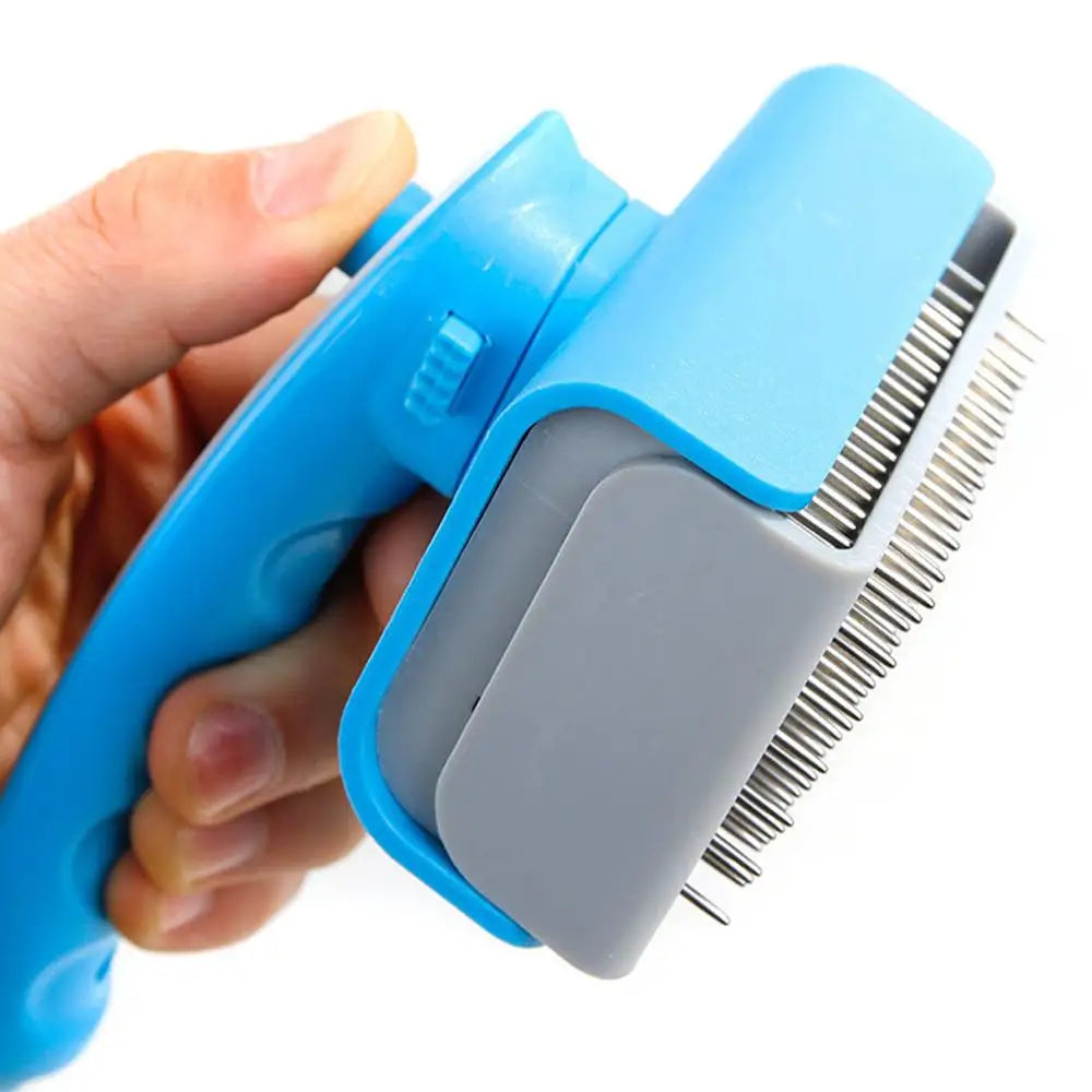 Dog Self Cleaning Needle Comb Professional Automatic Pet Grooming Brush Multi-purpose Puppy Cat Hair Removal Beauty Massage Tool