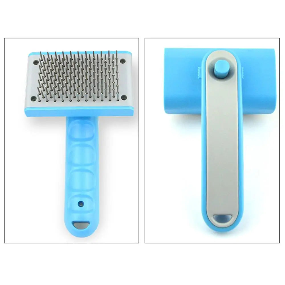 Dog Self Cleaning Needle Comb Professional Automatic Pet Grooming Brush Multi-purpose Puppy Cat Hair Removal Beauty Massage Tool
